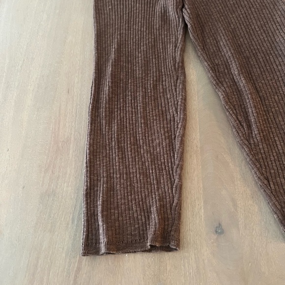 Free People Elegant Brown Ribbed Romber - Picture 8 of 14